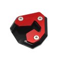 Motorbike Kickstand Extension Enlarger Pad Side Stand Support Plate Red For Bmw S1000xr