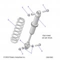 Polaris Snowmobile Compression Spring Matte Black Genuine Oem Part 7041575-458 Qty 1