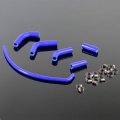 Compatible For Kawasaki Ninja 250r 2008 2009 2010 Blue Coolant Silicone Radiator Hose Kit 