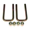 Threaded Square U Bolts 9 16 In Diameter Steel With Yellow Zinc Finish Hex Head Drive Fine Thread 2 Pieces 