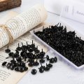 Black Upholstery Tacks 7 16 Inch Decorative Furniture Thumb Nails With Storage Box For Upholstered Sofa Cork Board Diy Project