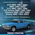 Axle Shaft Disconnect Conversion Kit For Chevy S10 S15 Jimmy Sonoma 4wd 1983-2003 Psl500