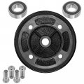 Caltric Rear Brake Drum With Bearing Bolt Compatible Kawasaki 41038-1226