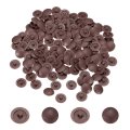 Screw Caps 108pcs 12mm Plastic Self-tapping Cap Covers Decorative Cover Hole Plug For Diameter 7-8mm Flat Phillips Dark Brown 