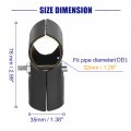 Uxcell Structural Pipe Connector Joint Clamps 180 Degree 2 Way 10 Set Stainless Steel Corner Fitting End Rails Clamp Fit Od 1-1