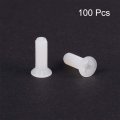 Uxcell M4x12mm Threaded Nylon Screws Phillips Cross Flat Head Machine Bolts 100pcs