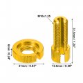 X Autohaux 6 Pcs M10 Brake Clutch Cable Line Adjuster Screw Adjusting Bolt With Slotted For Motorcycle Bike Scooter Aluminum