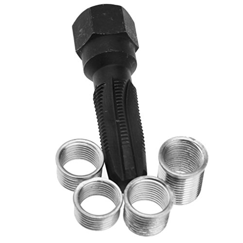 REAMER & HELICOIL THREAD INSERT 14mm SPARK PLUG RETHREAD KIT CYLINDER HEAD TAP REAMER & HELICOIL THREAD INSERT 14mm SPARK PLUG RETHREAD KIT CYLINDER HEAD TAP