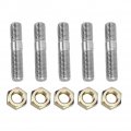 Qii Lu M10x1 25 50mm 5pcs Turbo Screw And Nuts Stud Kit Fits For Mitsubishi Dsm 1g Evo1 10 