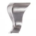 4 Tall Curved Aluminum Furniture Leg Polished 