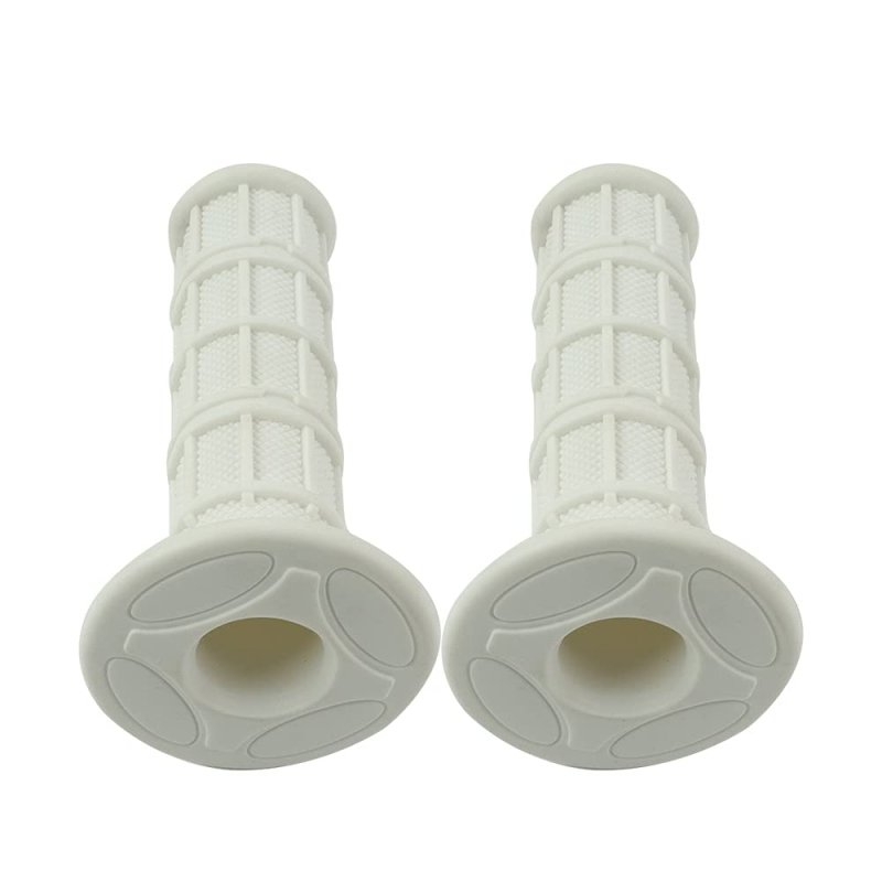Flypig 7 8 Practical Motorcycle Hand Grips Dirt Bike Motocross Rubber Gel Handlebar Grip White Universal Non Slip Bar End
