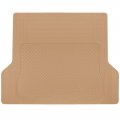 Heavy Duty Cargo Liner Floor Mat-all Weather Trunk Protection Trimmable To Fit Durable Hd Rubber For Car Suv Sedan Auto Beige 