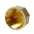 Hwmate Brass Cap Hex Pipe Fitting Connector G3 4a Female Straight Thread 10 Pack