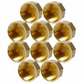 Hwmate Brass Cap Hex Pipe Fitting Connector G3 4a Female Straight Thread 10 Pack 