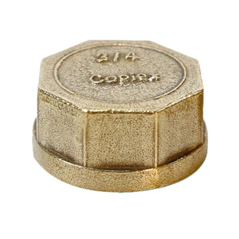 Hwmate Brass Cap Hex Pipe Fitting Connector G3 4a Female Straight Thread 10 Pack