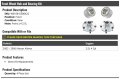 Front Wheel Hub And Bearing Kit 4 Piece Compatible With 2002-2006 Nissan Altima 2 5l 4-cylinder