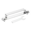U Shape Square Tube Clamp 100x20mm Shaped Bracket 304 Stainless Steel Strap With Bolt Plate Nuts And Wrench For Pipes Door 