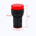 Baomain Led Indicator Light Pilot Signal Lamp Ad16-22ds 20ma Ac 110v 5 Red Green Pack Of 10