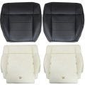Driver And Passenger Side Bottom Replacement Microfiber Leather Seat Covers Foam Cushions For Jeep Wrangler 2008 2009 2010 2011 