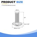 6-32 X 3 8 Truss Head Phillips Machine Screws Full Thread Drive 304 Stainless Steel 18-8 Quantity 50