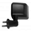 Ocpty Black Left Side Mirror Fit For 2007-2017 Jeep Wrangler Textured Glass Manual Folding Non-heated