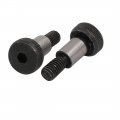 Uxcell 10pcs 40cr Steel Shoulder Bolt 8mm Dia 12mm Length M6x12mm Thread
