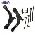 Tom 8pcs Front Lower Control Arm Ball Joint Tie Rod Sway Bar Kit For 2001-2004d Escape For Mazda Tribute 520-283 520-284