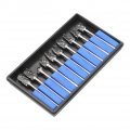 Metal Rotary Bit Rotating Burr 10pcs Tungsten Carbide Steel Boring Engraving Tool Set For Deburring Burs