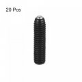 Uxcell Ball Point Set Screws 20pcs M4 X 16mm High Carbon Steel Metric Spring Hex Socket Grub Screw