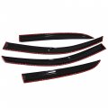 Labwork Black 4 Pieces Window Visors Shade Sun Rain Wind Guards Cover Replacement For 2003-2007 Honda Accord Sedan Door