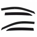 Labwork Black 4 Pieces Window Visors Shade Sun Rain Wind Guards Cover Replacement For 2003-2007 Honda Accord Sedan Door