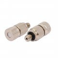 Uxcell 0 15mm Orifice Dia 22mm Long Mist Nozzle Silver Tone 5pcs
