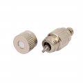 Uxcell 0 15mm Orifice Dia 22mm Long Mist Nozzle Silver Tone 5pcs