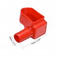 Uxcell Electrical Battery Terminal Rubber Protector Covers For 18mm Cable Red Black 2 Pairs