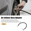 Uxcell 1pcs 40cm 15 75 Tire Valve Connect Pipe W Gas Nozzle Caps Air Chuck Inflator Compressor Pump Extension Rubber Hose Set