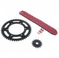 Suzuki Dr-z400 Red Non O Ring Chain And Sprocket Black 14 47 520x112l