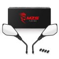 Mzs Motorcycle Mirrors 10mm Rear View Side Mirror 360a Adjustable Handlebar For Z125 Z400 Z650 Z750 Z800 Z900 Z1000 Kle300 