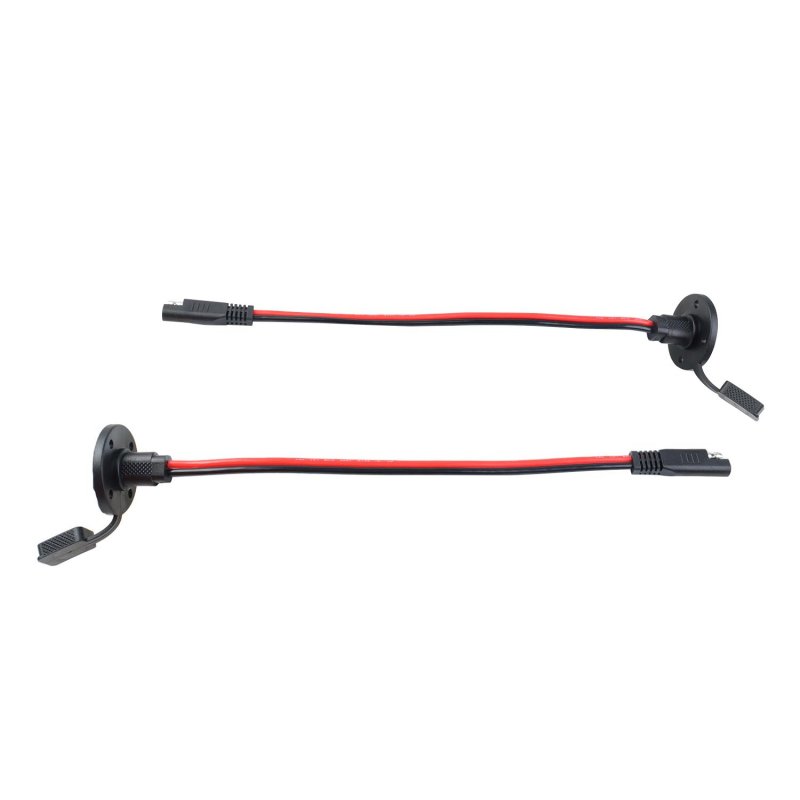 Weatherproof Sae Quick Disconnect 12 Awg Extension Cable 1 Ft Power Socket For Solar Generator Battery Charger 2 Pack