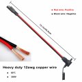 Weatherproof Sae Quick Disconnect 12 Awg Extension Cable 1 Ft Power Socket For Solar Generator Battery Charger 2 Pack