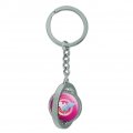 Graphics More Wonder Woman 80th Pastel Logo Keychain Spinning Round Chrome Plated Metal