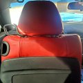 Ecotric Synthetic Leather Car Seat Covers Full Set Cushion Protector Waterproof Compatible With 2011-2014 Dodge Challenger Se