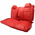 Ecotric Synthetic Leather Car Seat Covers Full Set Cushion Protector Waterproof Compatible With 2011-2014 Dodge Challenger Se