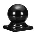 Metal Ball Post Cap 4 02 X Inch Round Fence With Top Decorative Iron Pipe Caps For Square Posts Handrail Guardrail Deck Railing 