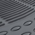 Bdk All Weather Rubber Floor Mats For Car Suv Truck 4 Pieces Set Front Rear Trimmable Heavy Duty Protection Grey 1 Count Pack 