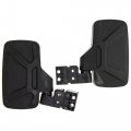 Niche Utv Side View Mirror Set With 1 75 2 Roll Bar Cage For Polaris Rzr Kawasaki Teryx Mule Pioneer Yamaha Rhino Black