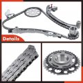 A-premium 16pcs Engine Timing Chain Kit W Tensioner More Fits Dohc 4cyl 2 7l Compatible With Toyota 4runner Hiace 06-15 Hilux