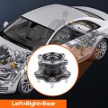 Ocpty New Wheel Hub Bearings Rear Replacement Fit For Nissan Altima 2002-2006 Maxima 2004-2008 Quest 2004-2009 5 Lugs 512201