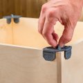 1 2 Rockler Clamp It Clips 4 Pack Dark Gray Corner Holds Panels At 900 Angle Polypropylene Adjustable Wona T Mar The Surface
