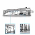 Amerilite Bumper Side Marker Parking Lights Clear Set For 1997-2001 Honda Prelude Passenger And Driver