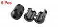 Uxcell 5pcs Uf50b Ferrite Ring Core Beads Clip Rfi Emi Noise Anti-interference Cable For 5mm Diameter Black